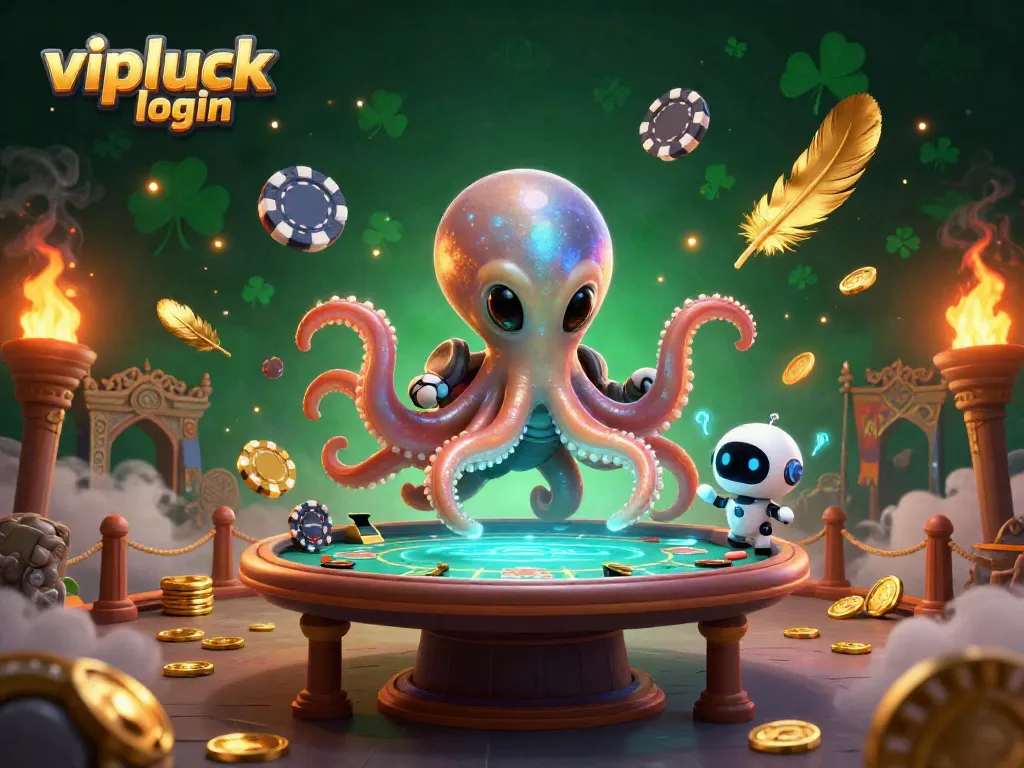 Experience the thrilling action of vipluck login with vibrant alien casino elements.