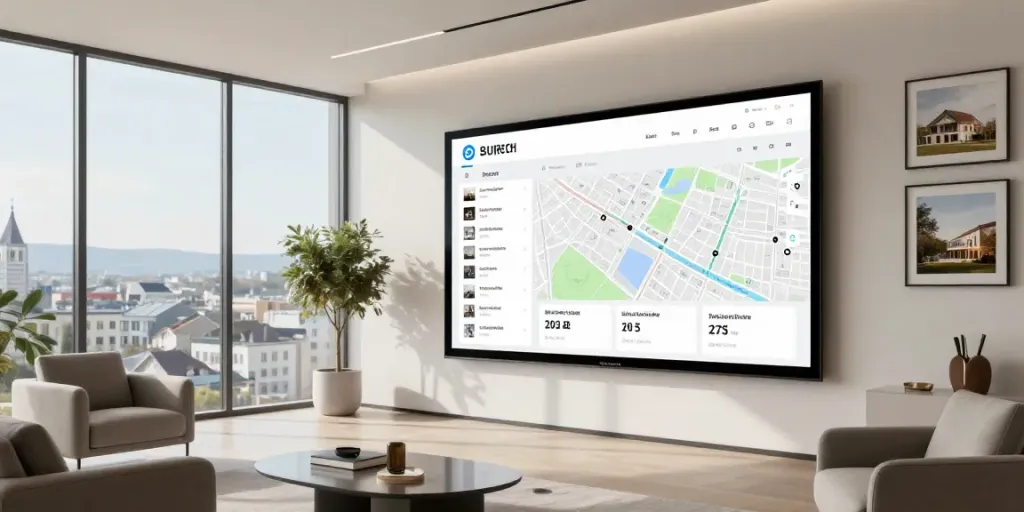 Immobilienmakler Zürich - Professionelle Beratung und innovative Technologie in einem modernen Büro.