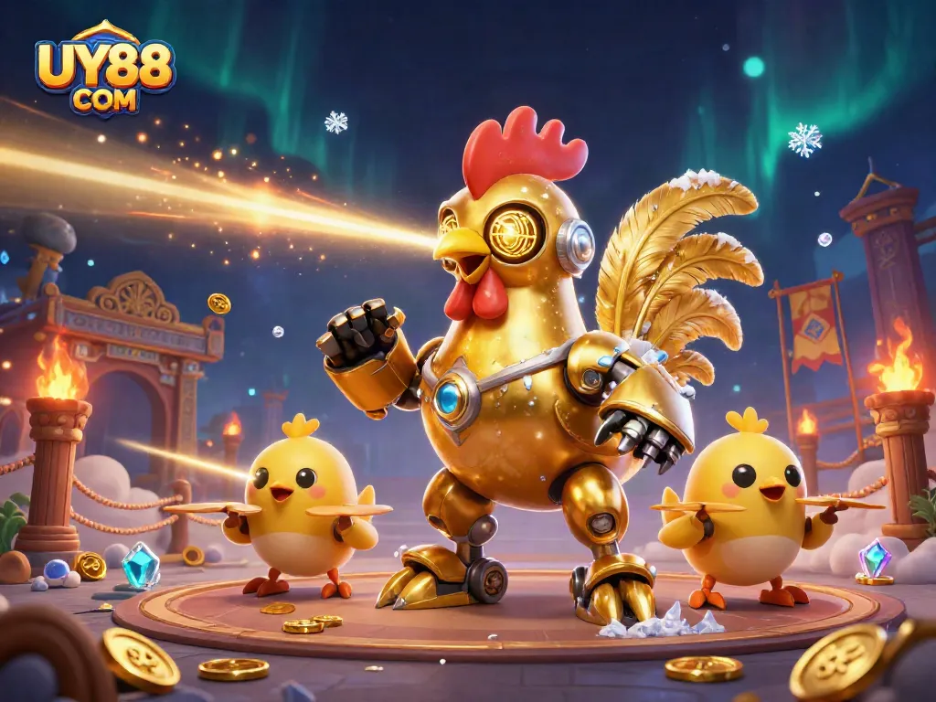 Experience thrilling gaming at UY88 COM with dynamic casino illustrations and engaging characters.
