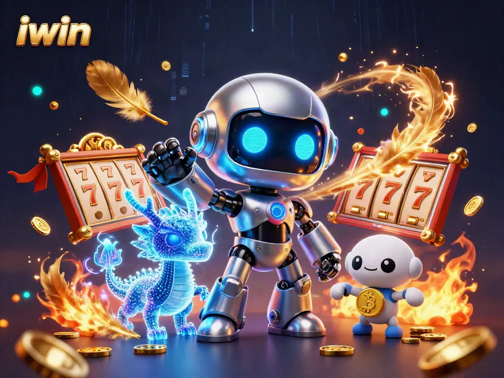 Spin and win with iwin's vibrant 3D casino scene featuring advanced gaming elements.