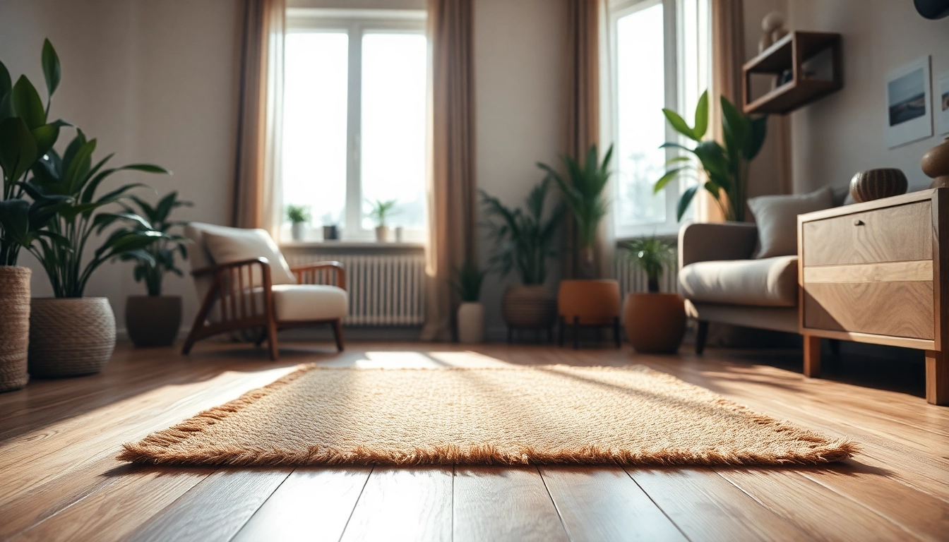 Nagermatte in a cozy living room setting emphasizing natural design elements.