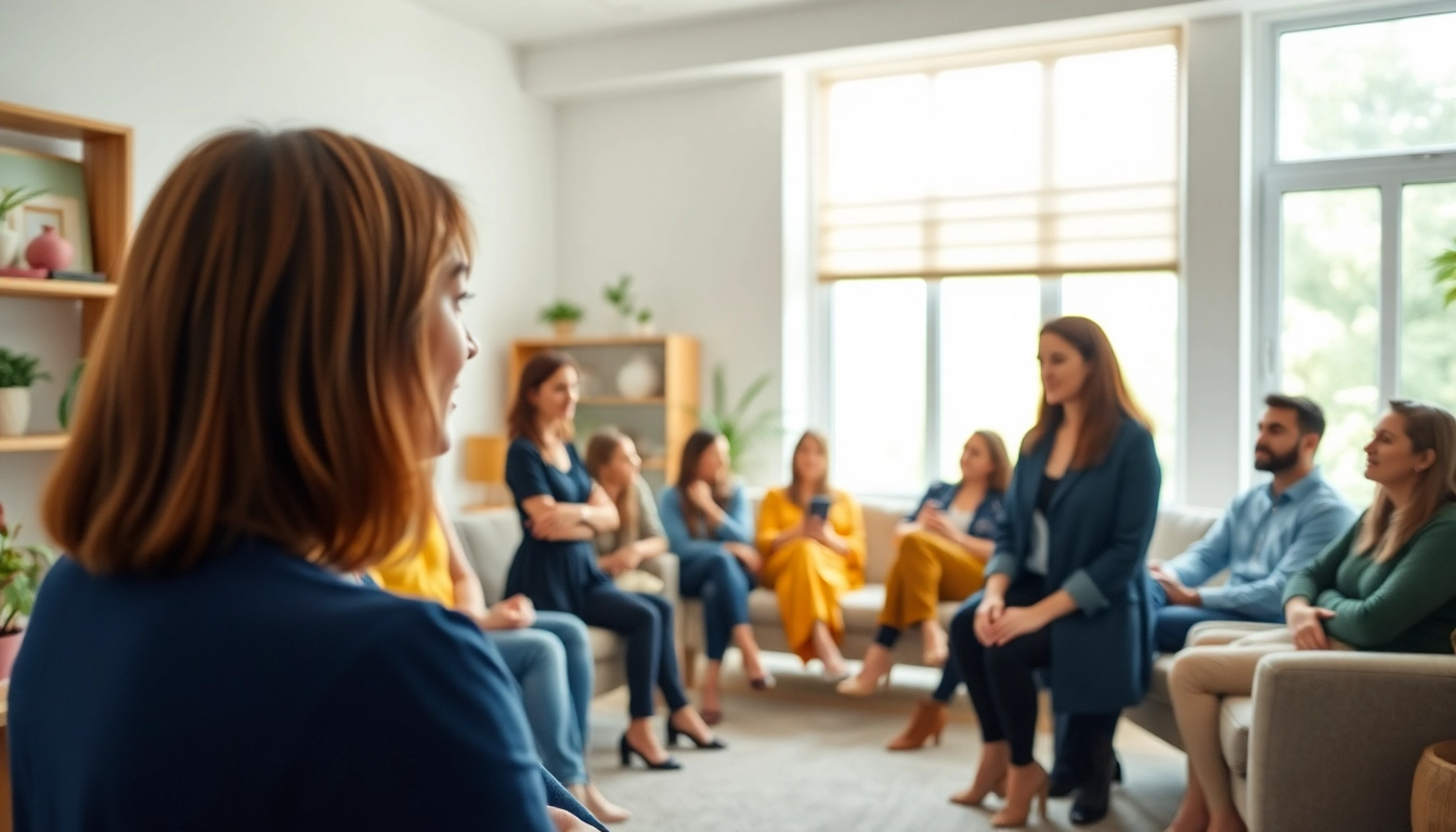 Promoting mental health awareness through a supportive gathering with diverse individuals.