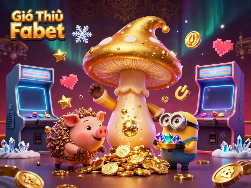 Engage in the vibrant golden world of Giới Thiệu Fabet, where magic and treasure collide in a casino fantasy.