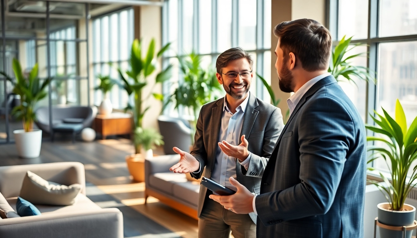Headhunter Ingenieure berät engagiert Ingenieure in modernem Büro mit natürlichem Licht.