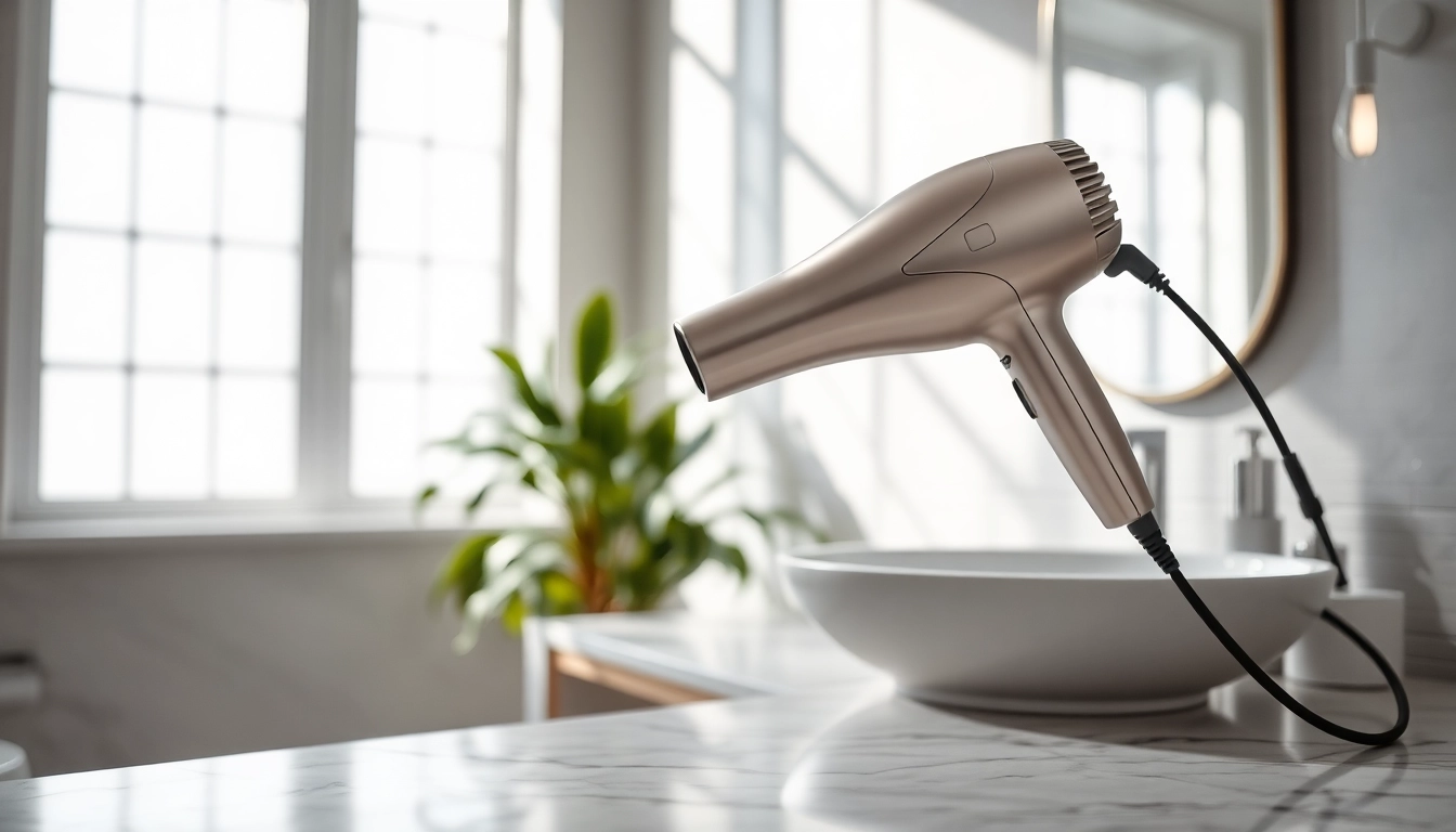 Laifen se Haartrockner in modernem Badezimmer, elegant und hochwertig.