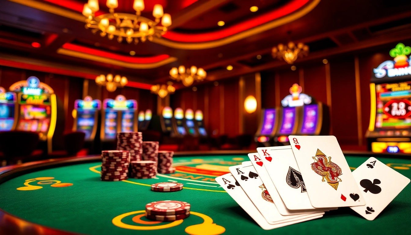 Experience the thrill of U888 com with exciting high-stakes poker games showcased on a vibrant casino table.