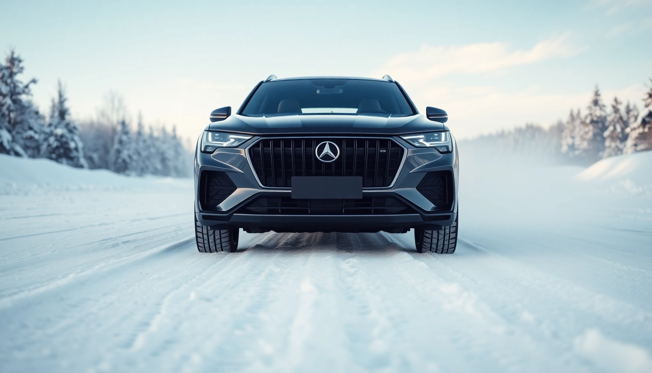 Auto Kufen in a striking winter setting, illustrating superior performance and design.
